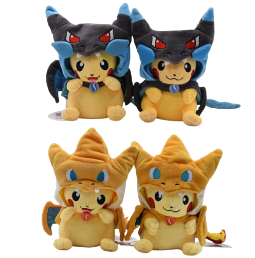 Pikachu "Mega Charizard XY cloak" Pokémon Plush Doll