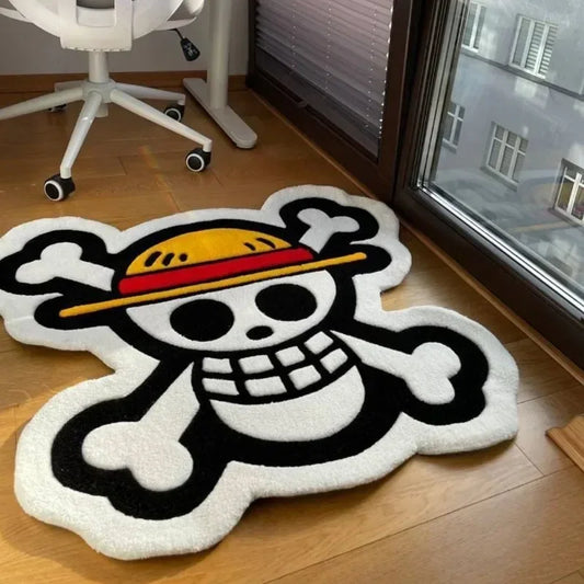 One Piece Straw Hat Pirate Flag Carpet